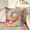 Art MMacaron CColor SStar Cushion Cover Pillow Case Antidustmite Pillowcase Silky Short Plush Sofa Cushion Cover Hot