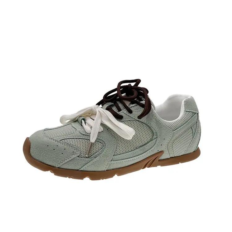 cheap  New Fashion Summer Woman Casual Shoes Sneakers For Women flat Sport Shoes Female Lace up Tennis jogging shoes