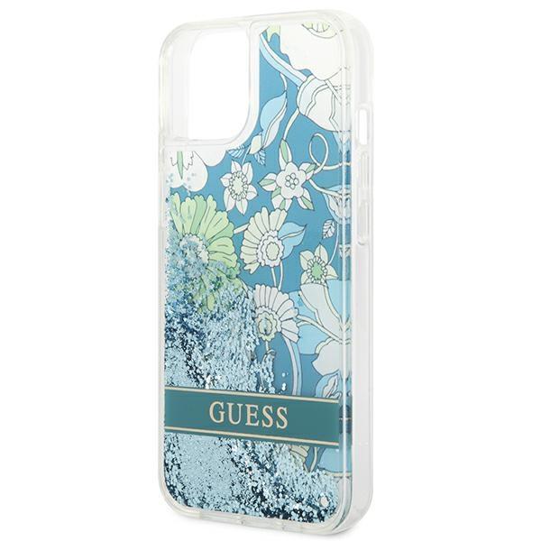 Guess Guhcp14Mlflsn Iphone 14 Plus / 15 Plus 6.7 Zielony/Green Hardcase Flower Liquid Glitter