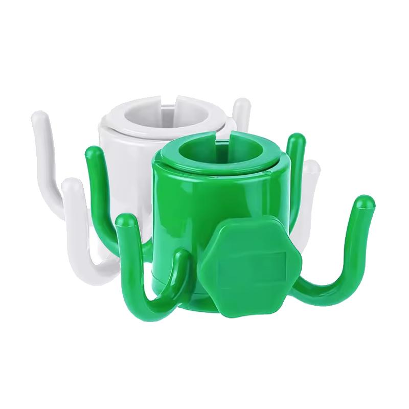 Beach Sunshade Umbrella Hook Hanging Rack Solid Color 4 Prongs Outdoor Camping Trip Clasp For Towels Bags Hats Sunglasses-1/2Pcs