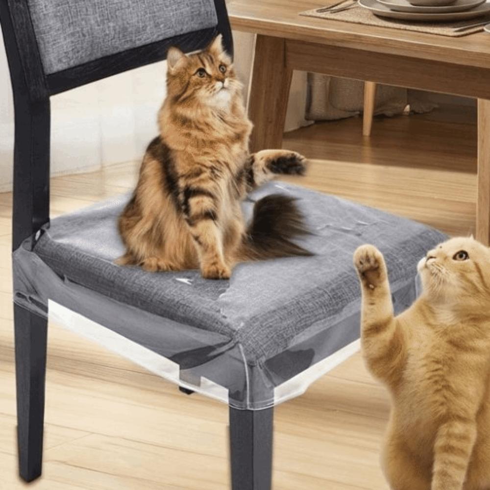 Waterproof Transparent Chair Cover Scratch Resistant Oil-resistant PVC Chair Seat Cover Dust-proof Anti-dirty Chair Slipcover