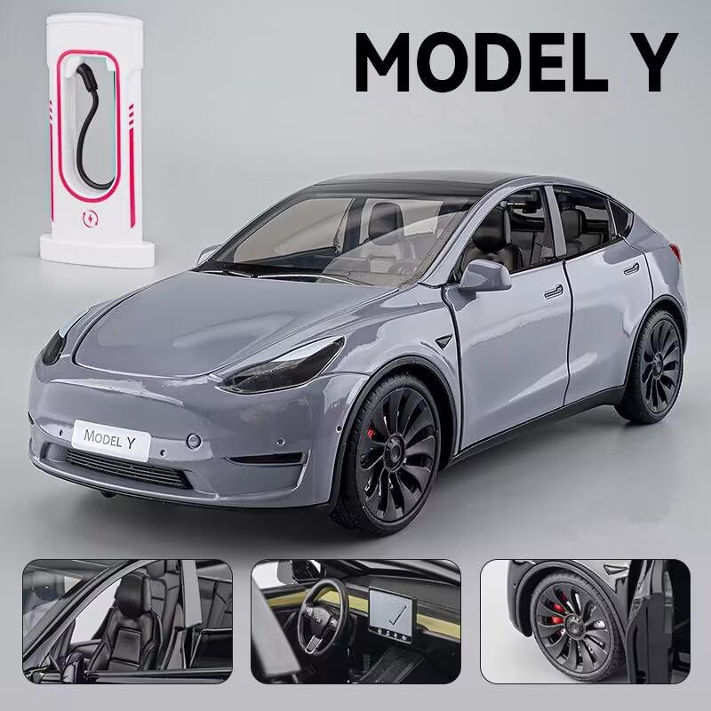 1:24 Model Y 3 S Suv Alloy Car Model Diecasts Metal Toy Vehicles Car Model Simulation Sound And Light Collection Childrens Gifts