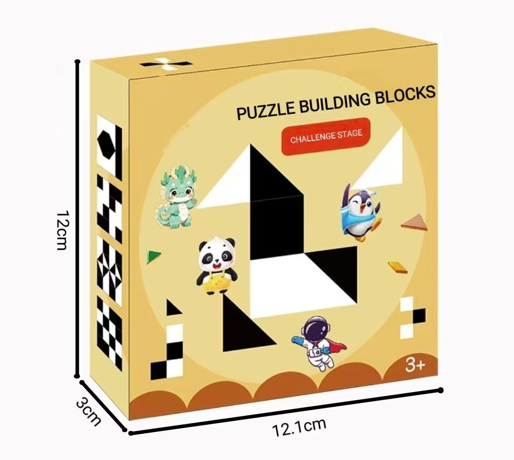 Hidden puzzle blocks dimensional puzzle children education and entertainment games exercise children's spatial imagination