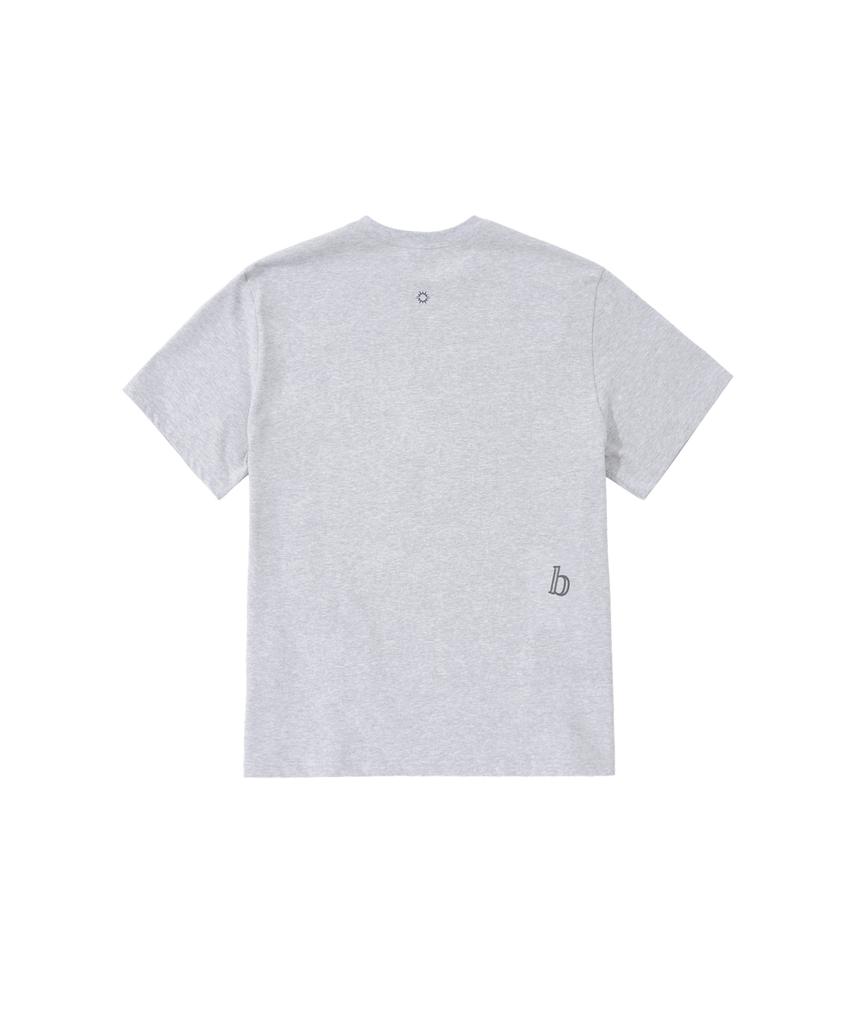 HELLO SUNRISE Hello Sunrise Find My B Tee_3% Melange Gray