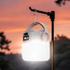 Outdoor Solar Hanging Lantern USB Rechargeable IP55 Waterproof Ultra Bright Camping Light with Hook Hiking Tent Hanging Emergency Lamp