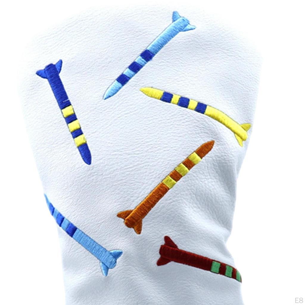 Golf Club Head Cover Protector Fashion Wear Resistant Long Neck Lined Protective
