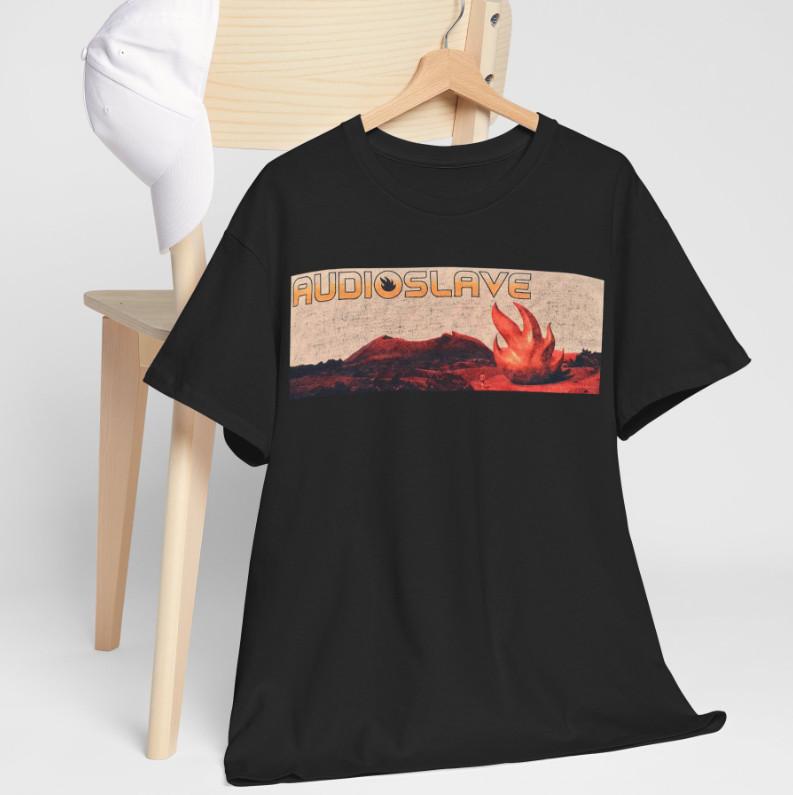 Vintage Audioslave Band Shirt 2003 Tour Classic Black Unisex S-5XL Unisex T-Shirt XL