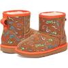 UGG Classic Mini Graffiti Comfortable Non-Slip Warm Kids Boots Kids boots Brown Orange 1103615K-T