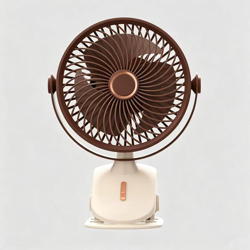 6-Inch USB Rechargeable Mini Fan with Night Light for Desktop, Office, Dorm