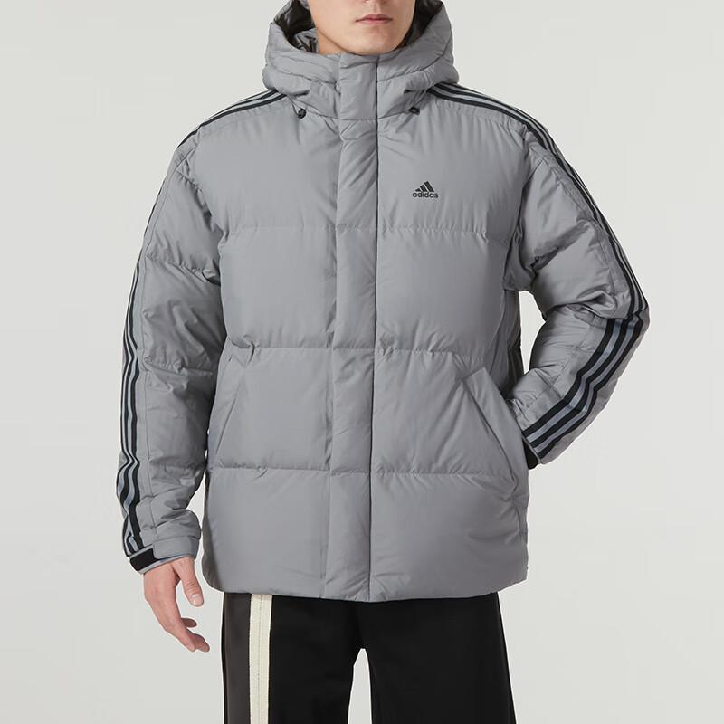 New Adidas Down Jackets Men Gray IT8733