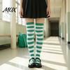 Comic-Ausstellung Outfit Accessoires Gestreifte Oberschenkelhohe Socken für Damen Mädchen, Über dem Knie Strümpfe, Mode Festlich Winter Strumpfwaren Weich Dehnbar