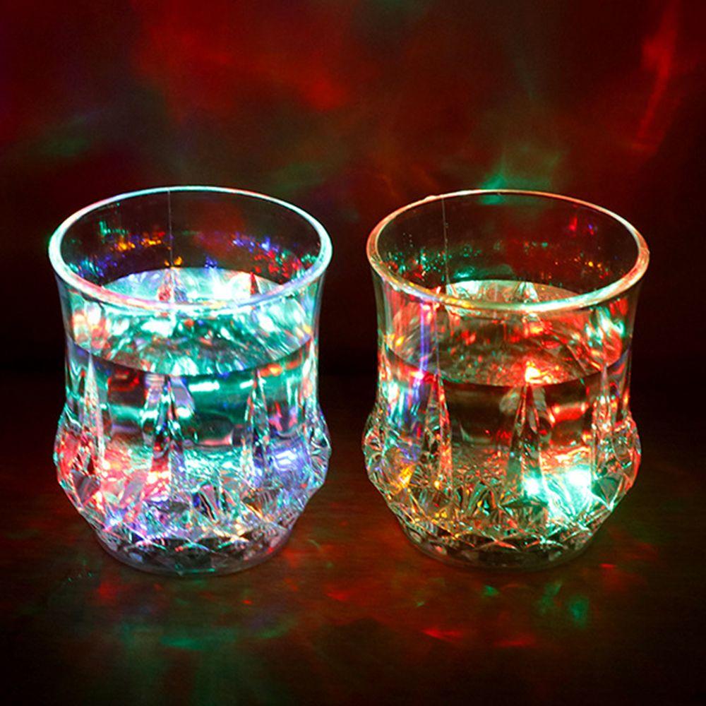 

Пивные кружки для бара, клуба, меняющие цвет, мигающие светодиодные чашки, автоматически освещают стеклянную чашку