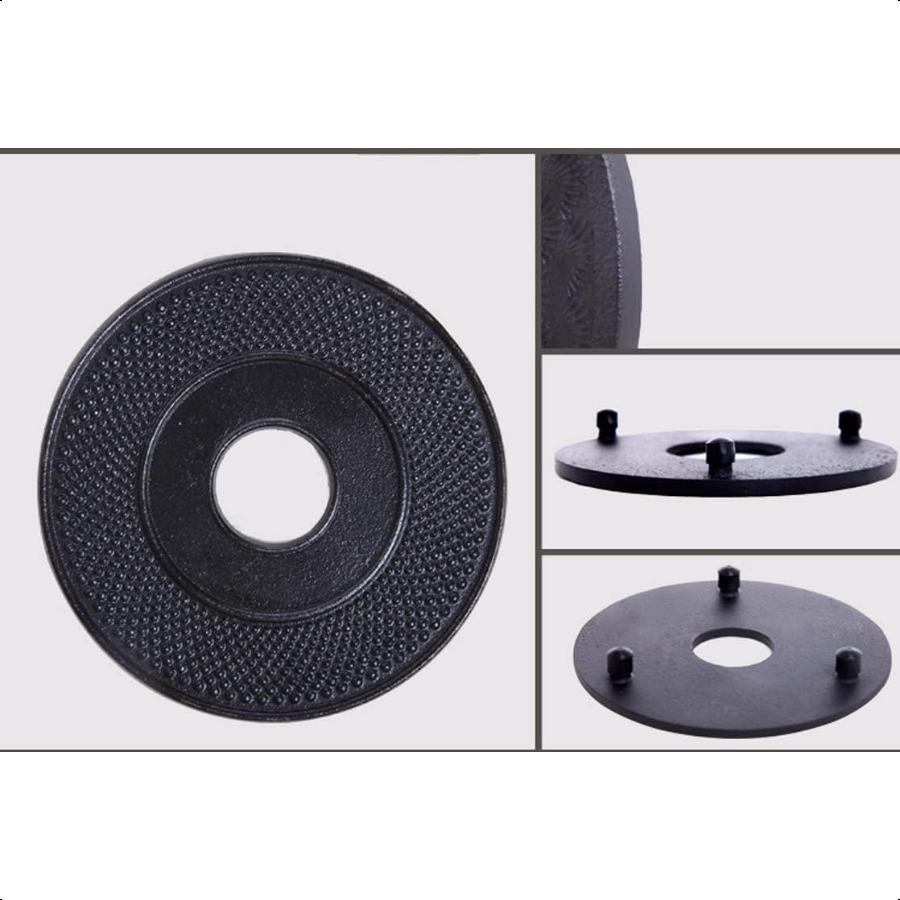 Cast Iron Mat with Rubber Pegs Feet for Japanese Tea Kettle Cast Iron Teapot Black Trivet 5.3in