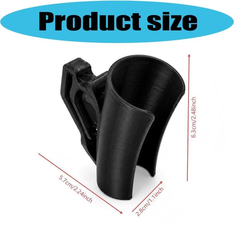 Camping Wash Station Shower Bracket with ABS Plastic Clip-On Cradle for Rear Vehicle Rinse Placement and Storage Use