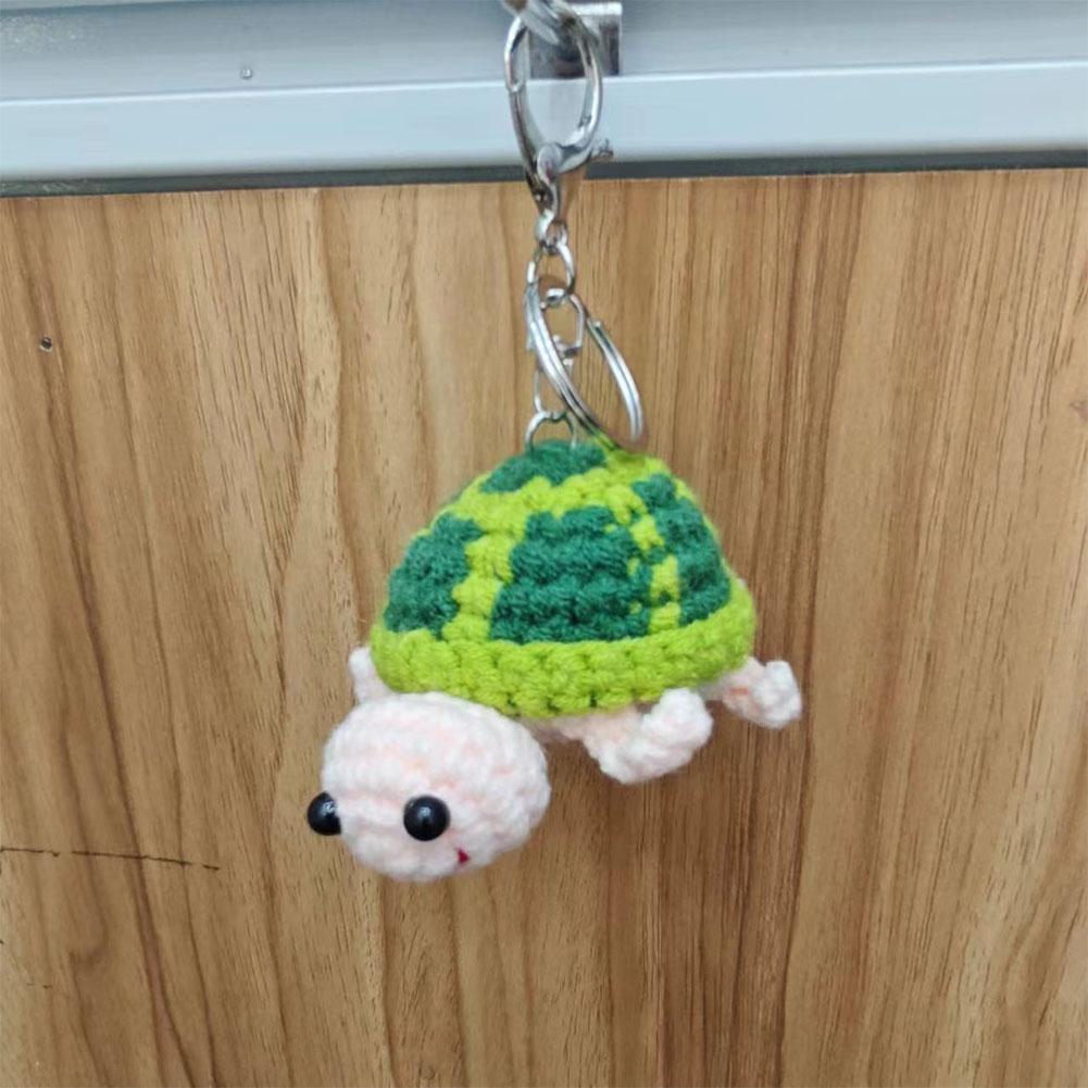 Knitted Positive Turtle Doll Handmade Emotional Support Positive Crochet Sea Turtles Gifts for Christmas New Year Birthday