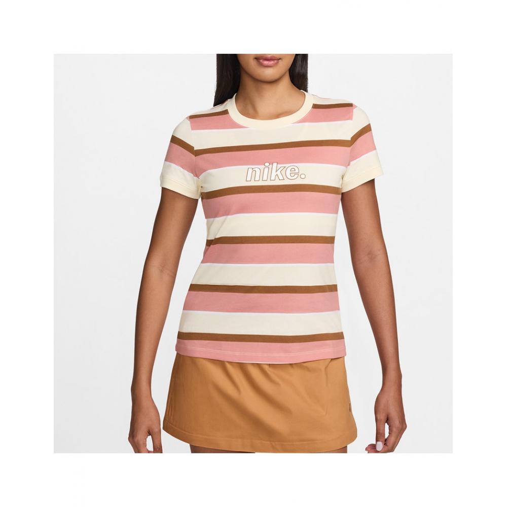 

Женская футболка Nike SportSwear S Ringer HJ6872 113 coconut milk white/80