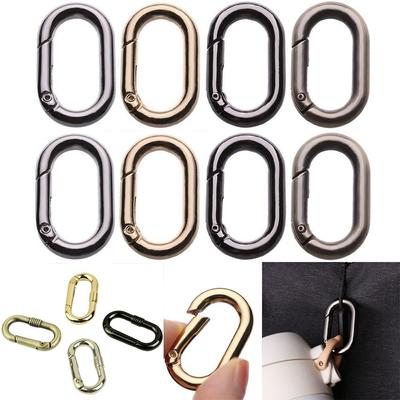 Wandern Snap Flasche Haken Outdoor Karabiner Handtaschen Clips Frühling Oval Ringe Tasche Gürtel Schnallen
