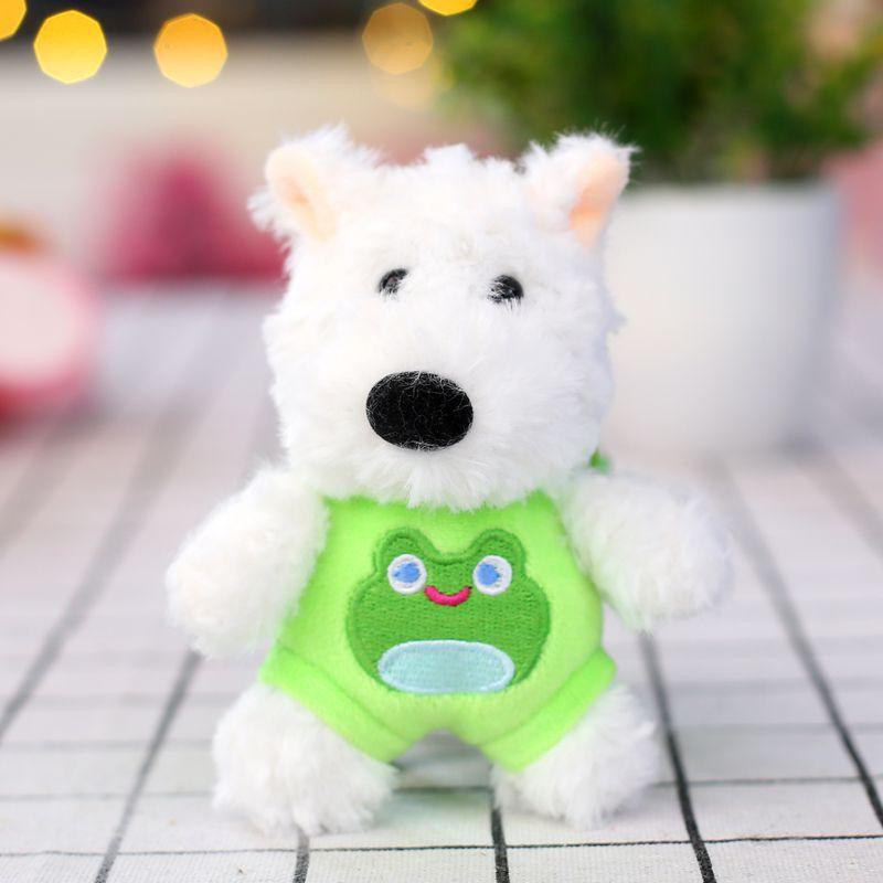 West Highland Puppy Plush Doll Keychain Trendy Couple Backpack Pendant Playground Doll Grab Machine
