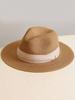 Wide Brim Straw Hat Unisex Casual Sun Protection Beach Hat Breathable UV Resistant