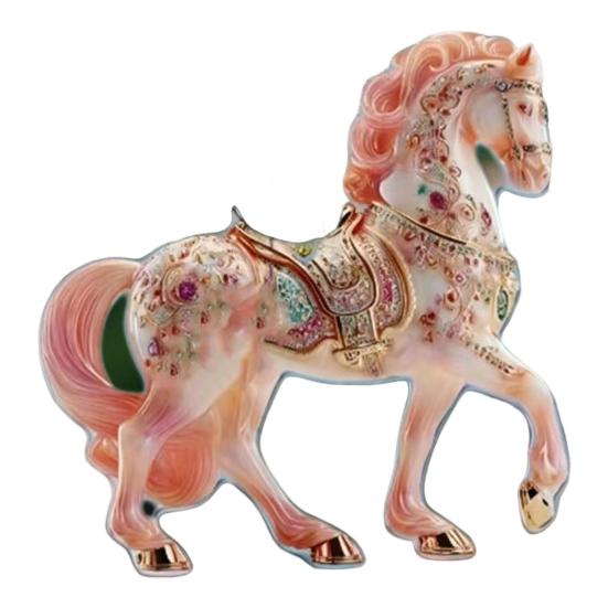 Yousheng Horse Ornament Sparkly Rhinestone Horse Christmas Tree Ornament 2D Acrylic Pendant Holiday Keepsake Gifts for Women Girls Horse Lovers