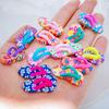 8Pcs New Cute Mini Soft Pottery Beach Shoes Figurine Crafts Flatback Cabochon Ornament Jewelry Making Hairwear Accessories