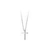 S925 sterling silver plated 14K gold cross pendant necklace men and women simple niche design box chain collarbone chain