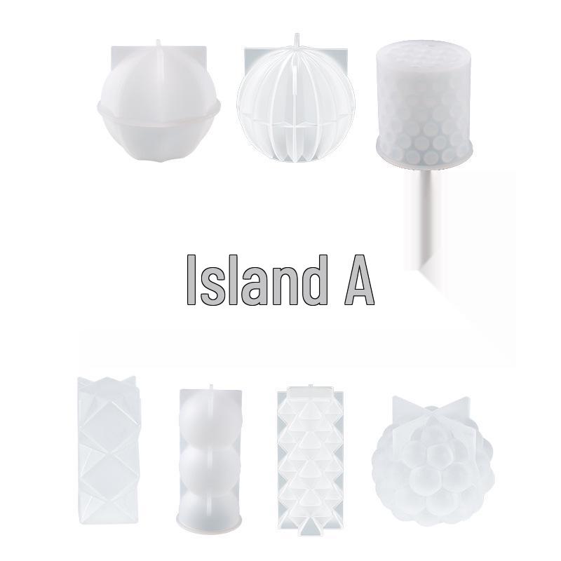 Stampo in Silicone Fai da Te Papavero per Resina Epossidica Cristallina: Cilindro, Sfera, Lanterna, Supporto Espositore per Candele a Pois.