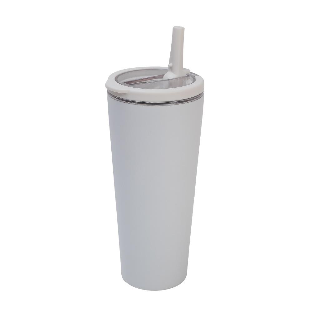 Ring Handle 304 Stainless Steel Thermos Cup Office Folding Straw Cup High Value Random Cup