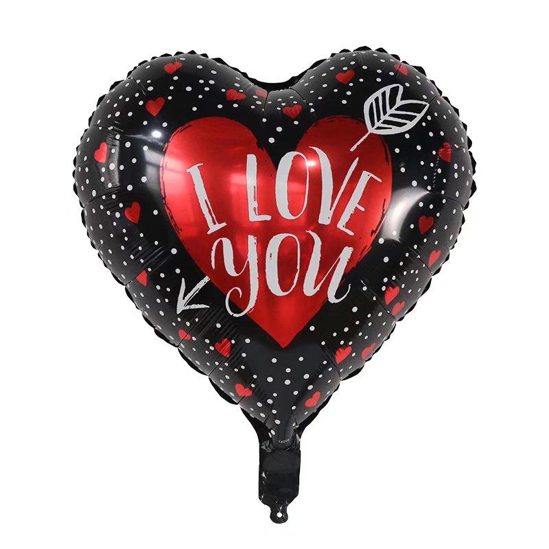 18inch 10pcs Red Heart Love Balloons Inflatable Foil Balloon Wedding Valentine Day Decorations Helium Balloon I Love You Globos 5