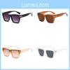 Modische quadratische Sonnenbrille mit nicht polarisierten teefarbenen Gläsern und Rahmen