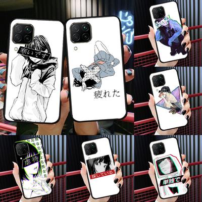 Sad Japanese Anime For Huawei Nova 12i 12s 11i 8i Y91 Y60 Y70 Y72 Y90 Y61 9 10 SE P20 P40 Lite P30 P60 Pro Case