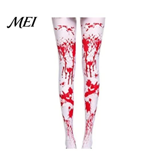 Zombie Party Dress with Blood Stains Halloween Print Costume for Women, Scary Apron, Hooded Horror Scene Photo Prop Cloak, Stockings Outfits