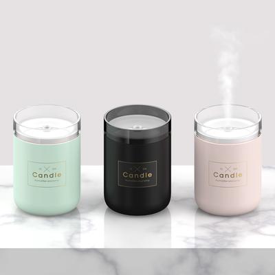 280ml Air Humidifier Led Candle Ultrasonic Cool Mist Essential Oil Diffuser Usb Aroma Lamp Car Purifier Fogger Mist Maker