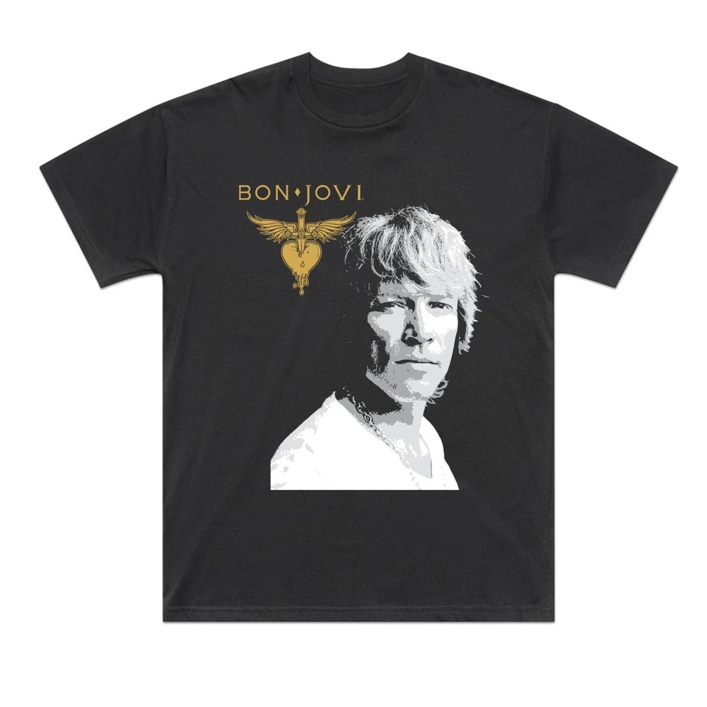 BON JOVI UNISEX BAND T SHIRT BLACK T SHIRT