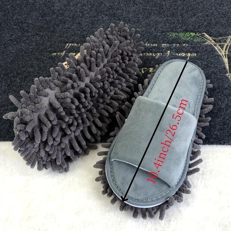 1 Pair Microfiber Dust Mop Slippers Lazy Quick Cleaning Floor Cleaning Slipper Washable Home Shoes Home Bathroom Cleanning Tools