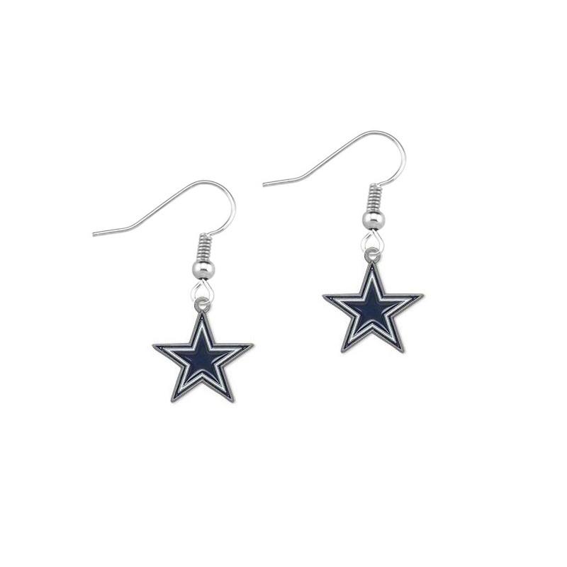 Steelers Heart Pendant Earrings With Crystals For Football Fans Women Jewelry