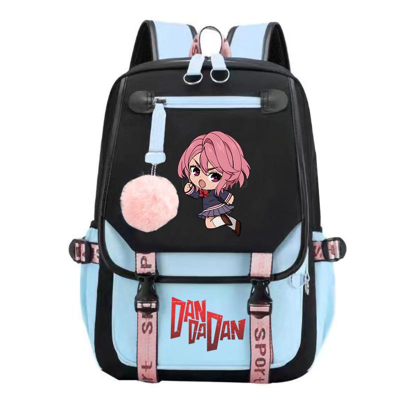 Bold Party Dandadan Surrounding Anime School Bag Fashion Male Female Versatile Elementary and Secondary School Student Lightweight Backpack