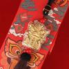 Happy Lion Gold Foil Car Hanging: Waking Lion Tassel Pendant for Wealth, Peace, and Safety - New Year Celebration and Prosperity Gift.