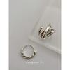 Retro Minimalist Twisted Opening Ring Female K-style Line Cross Ring Fashion Personalized Index Finger Ring Tide