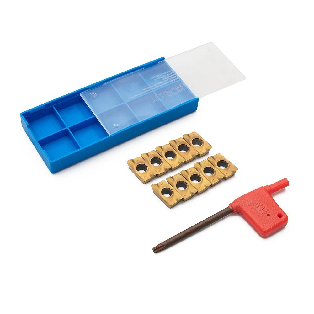 10pcs Indexable Insert APMT1604 DP5320 25R0.8 Carbide Inserts CNC Gold Tool Kit