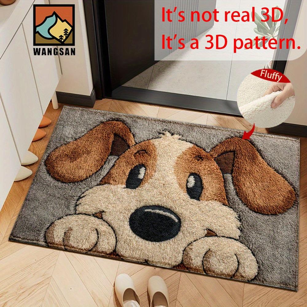 2025 Bear Floor Mat Imitation Cashmere Carpet Household Dirt-Resistant Entrance Door Mat Bathroom Water-Absorbent Non-Slip Foot Mat