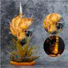 Figure Agatsuma Zenitsu Double-headed Luminescable 35cm Anime Statue Pvc Action Figurine Decoration Model  Gift Toy