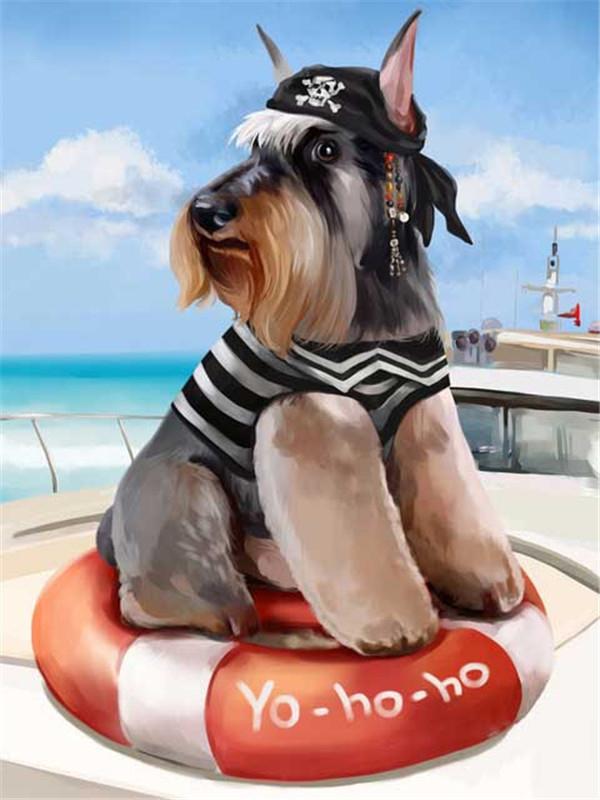 DIY Diamond Mosaic Dog Picture Of Rhinestone Diamond Painting Cat Animal Cross Stitch Seaside Embroidery Decor For Home