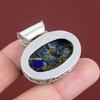 Copper Sodalite Pendant Natural Gemstone Pendant 925 Sterling Silver Pendant Handmade Vintage Pendant Healing Stone Jewelry Gifts For Women