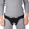 Male Inguinal Hernia Support Belt Adjustable Small Intestinal Hernia Brace Band PU Foam Pad Black M