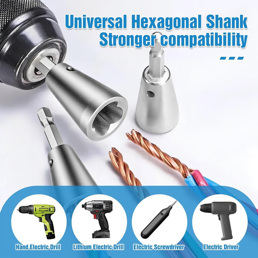 2Pcs Wire Cable Twister Stripper Twisting Tool For Electrical Power Drill Driver