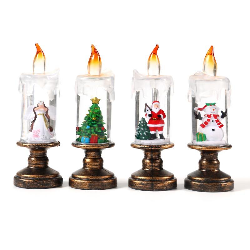 Christmas Decorations: Candle Lights, Snowflakes, Christmas Crystal Ball Lights, Christmas Gifts