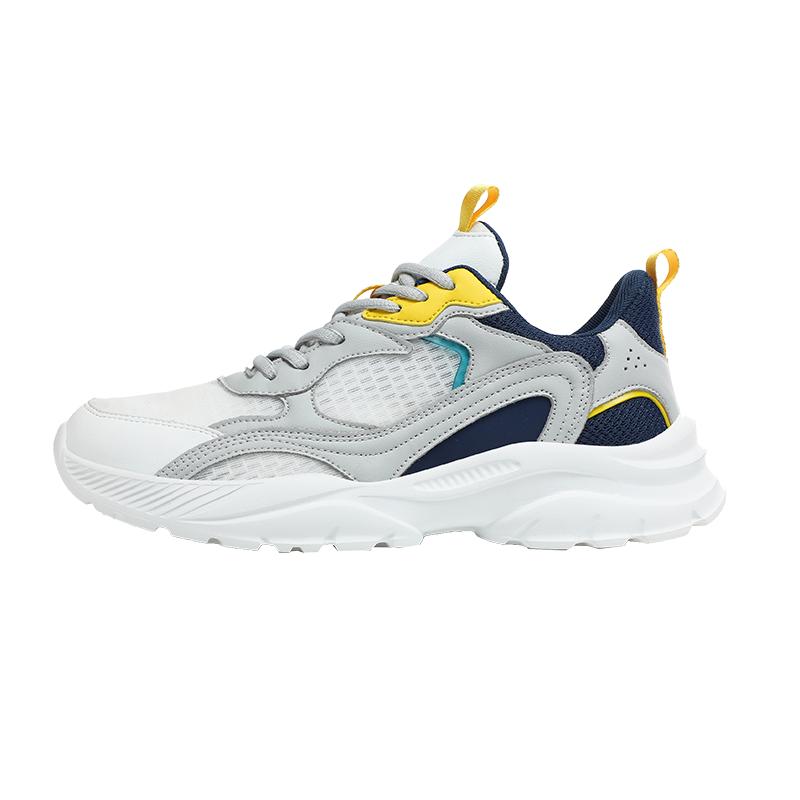 Mens Shoes Sneakers Lace Up 2025 New Spring Breathable Casual Sneakers Leisure Soled Comfort Non Slip Outdoor Running Shoes