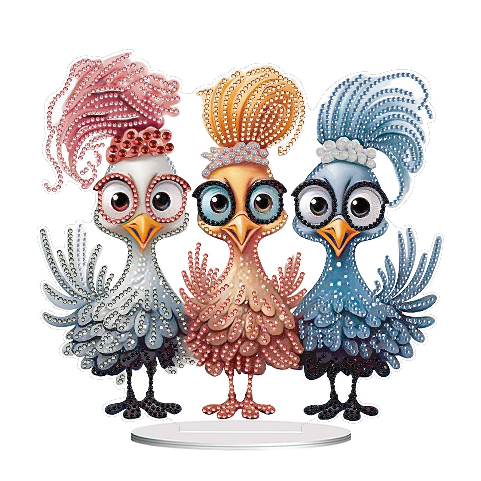 

Акриловий матеріал Односторонній Кришталевий Діамант Настільна Табличка-Орнамент