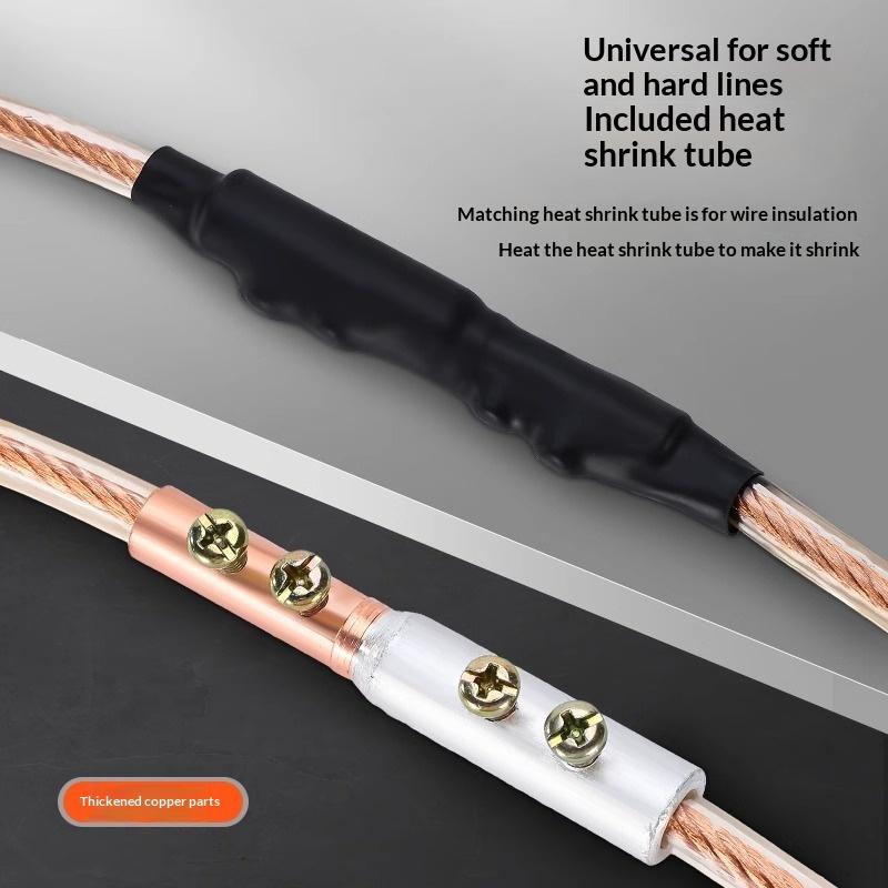 1/3Pcs Gtl Quick Cable Connector Copper Wire Butt Terminal Splice Copper Al Cable Wire Tubular Screw Bolt Connection Sleeve Join